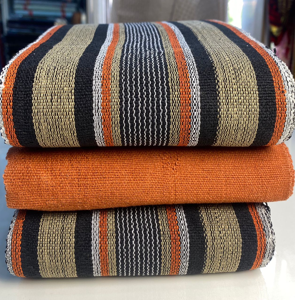 Classic Orange Aso-Oke